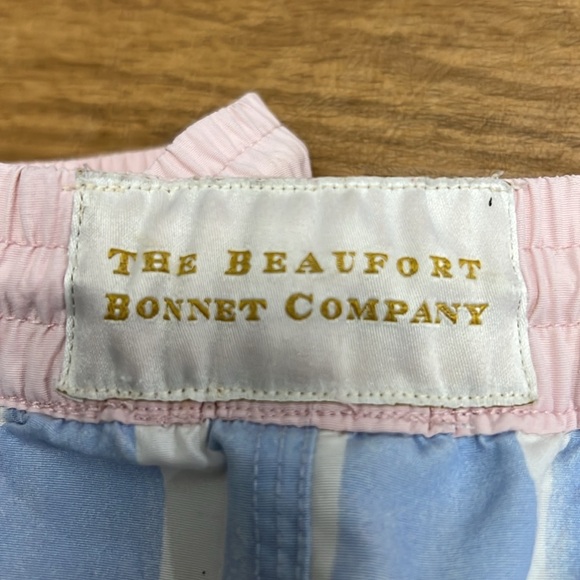The Beaufort Bonnet Company Sea Wall Stripe Turtle Bay Swim Trunks size 10 boys - Picture 11 of 11